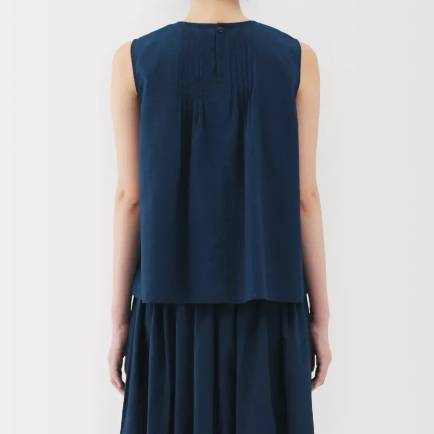 Women's Cotton Voile Sleeveless Blouse