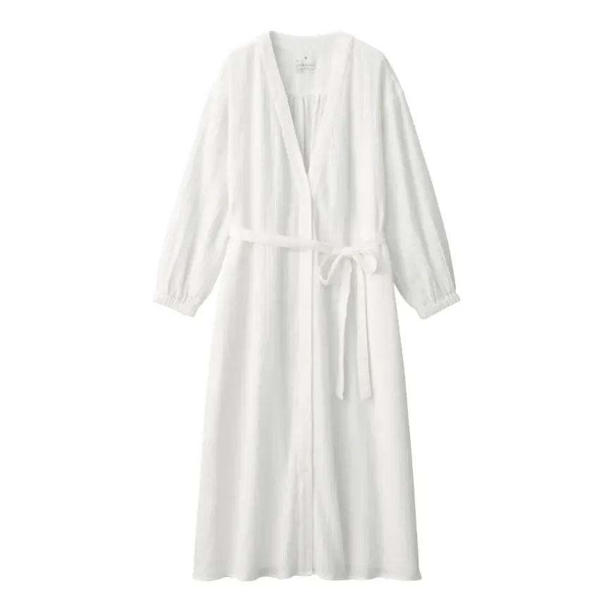 Women's Crepe Gauze Long Cardigan