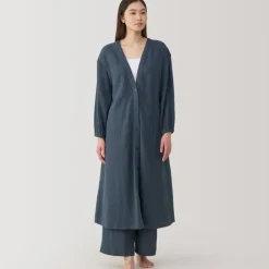 Women's Crepe Gauze Long Cardigan