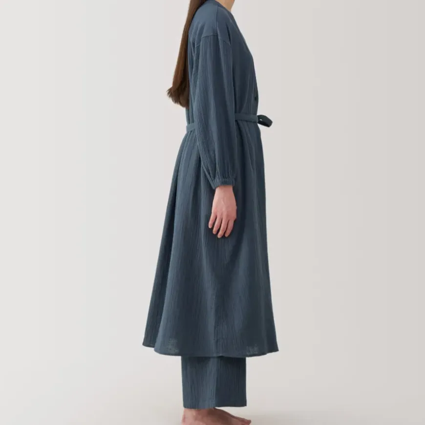 Women's Crepe Gauze Long Cardigan