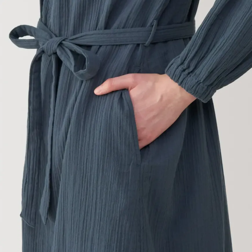 Women's Crepe Gauze Long Cardigan