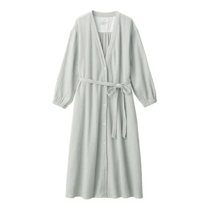Women's Crepe Gauze Long Cardigan