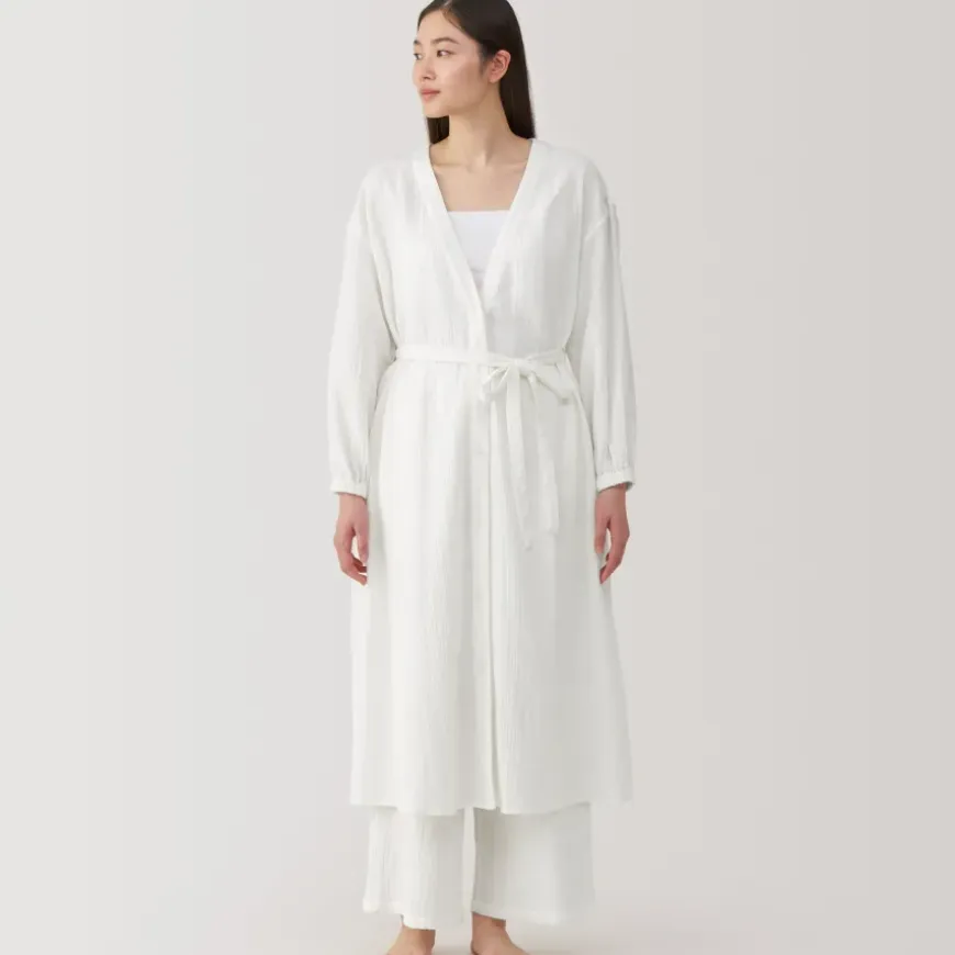 Women's Crepe Gauze Long Cardigan