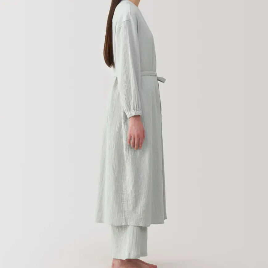 Women's Crepe Gauze Long Cardigan