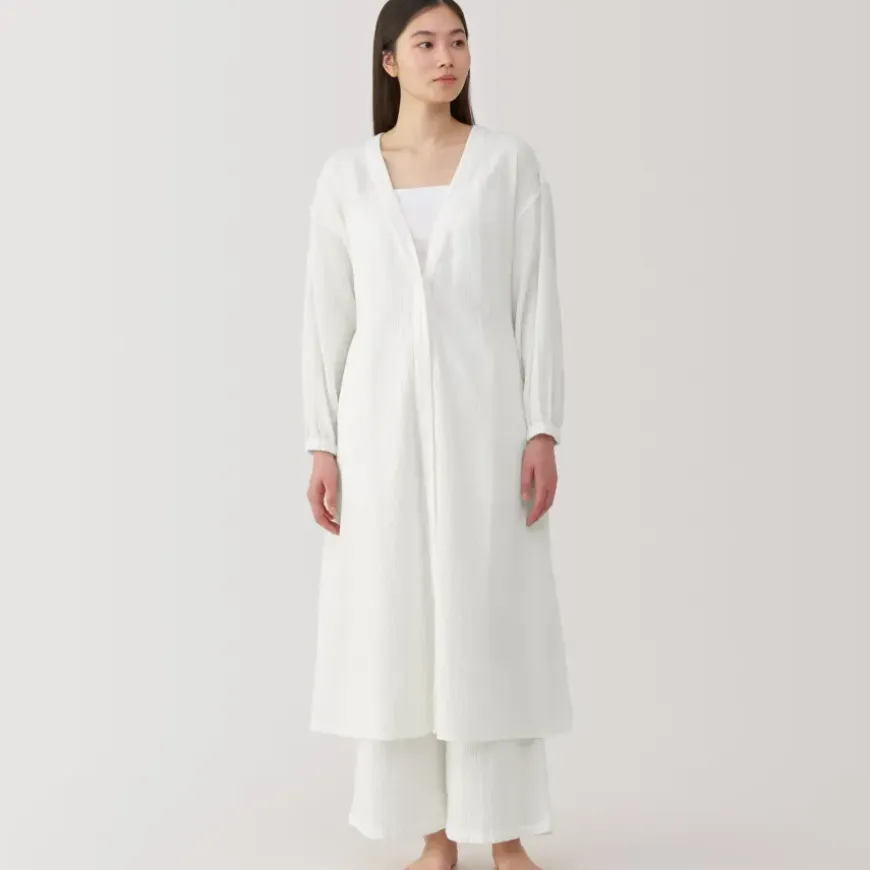 Women's Crepe Gauze Long Cardigan