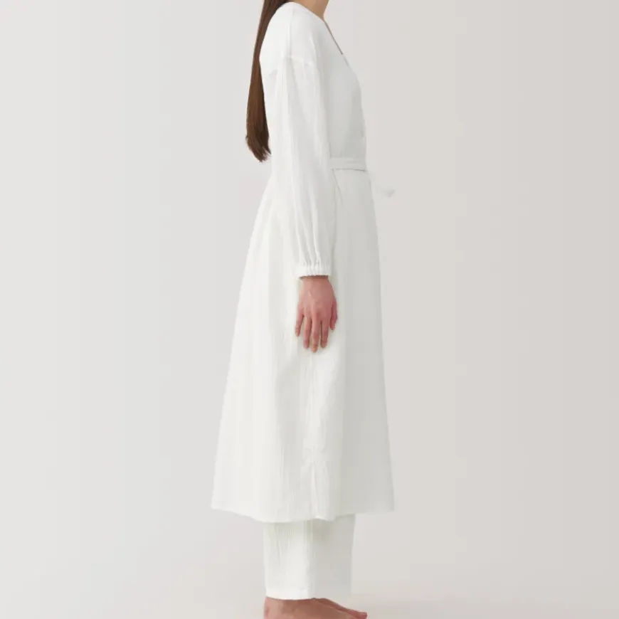 Women's Crepe Gauze Long Cardigan