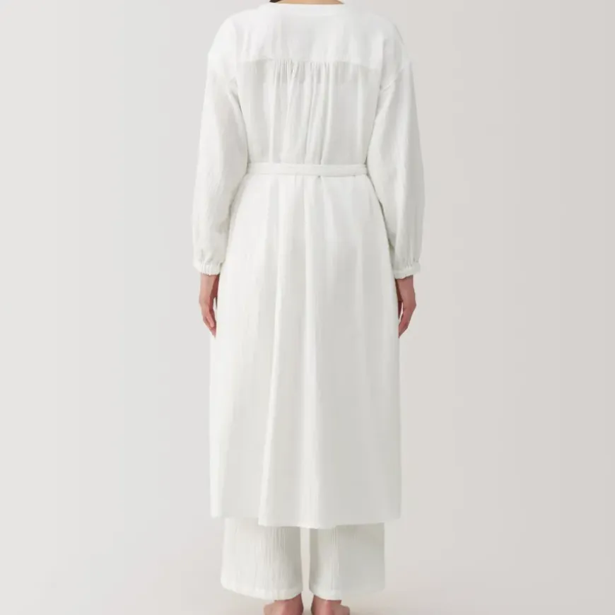 Women's Crepe Gauze Long Cardigan