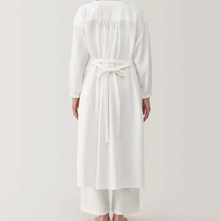 Women's Crepe Gauze Long Cardigan