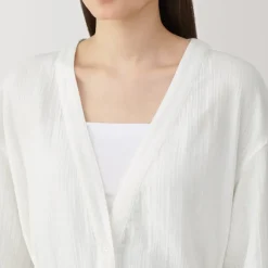 Women's Crepe Gauze Long Cardigan
