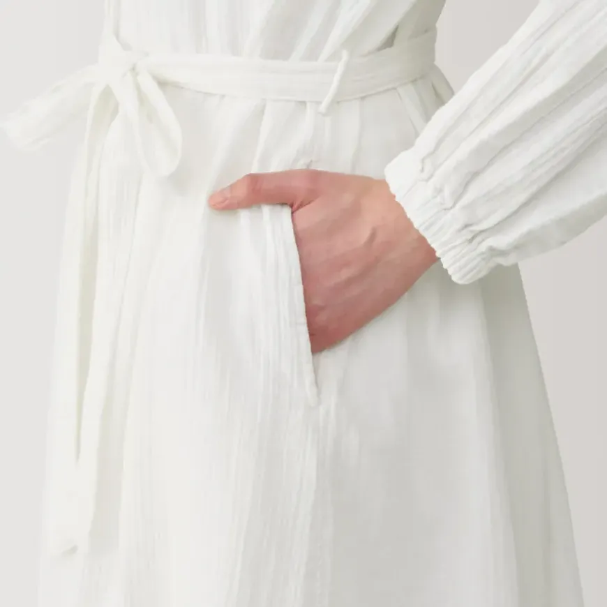 Women's Crepe Gauze Long Cardigan