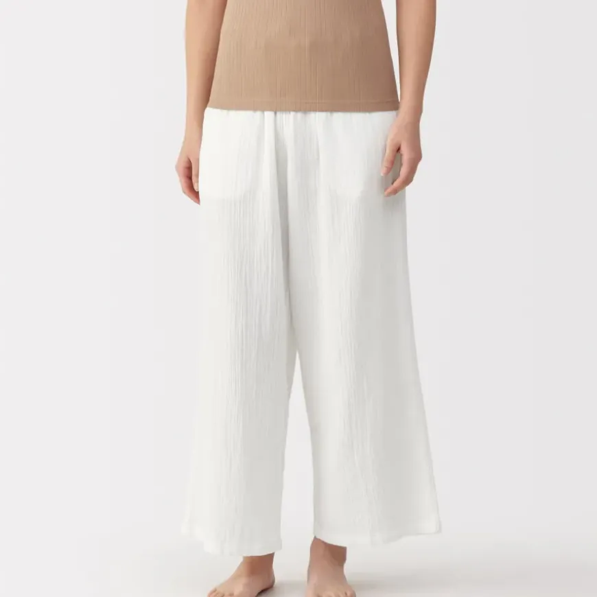 Women's Crepe Gauze Long Pants