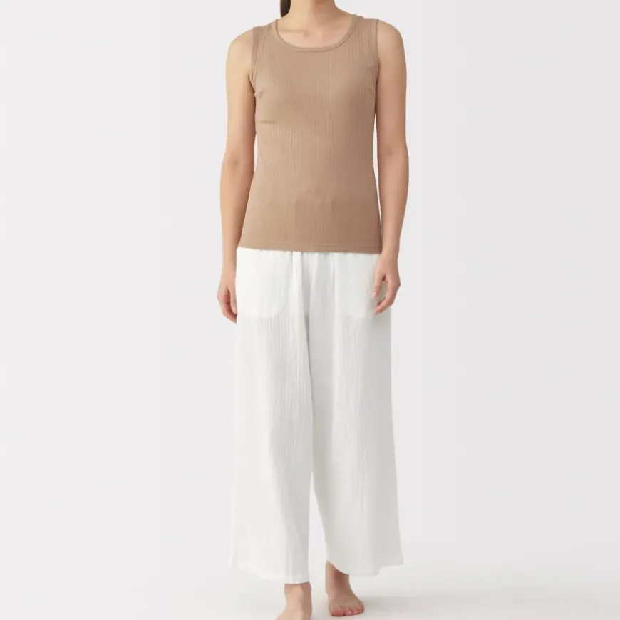 Women's Crepe Gauze Long Pants