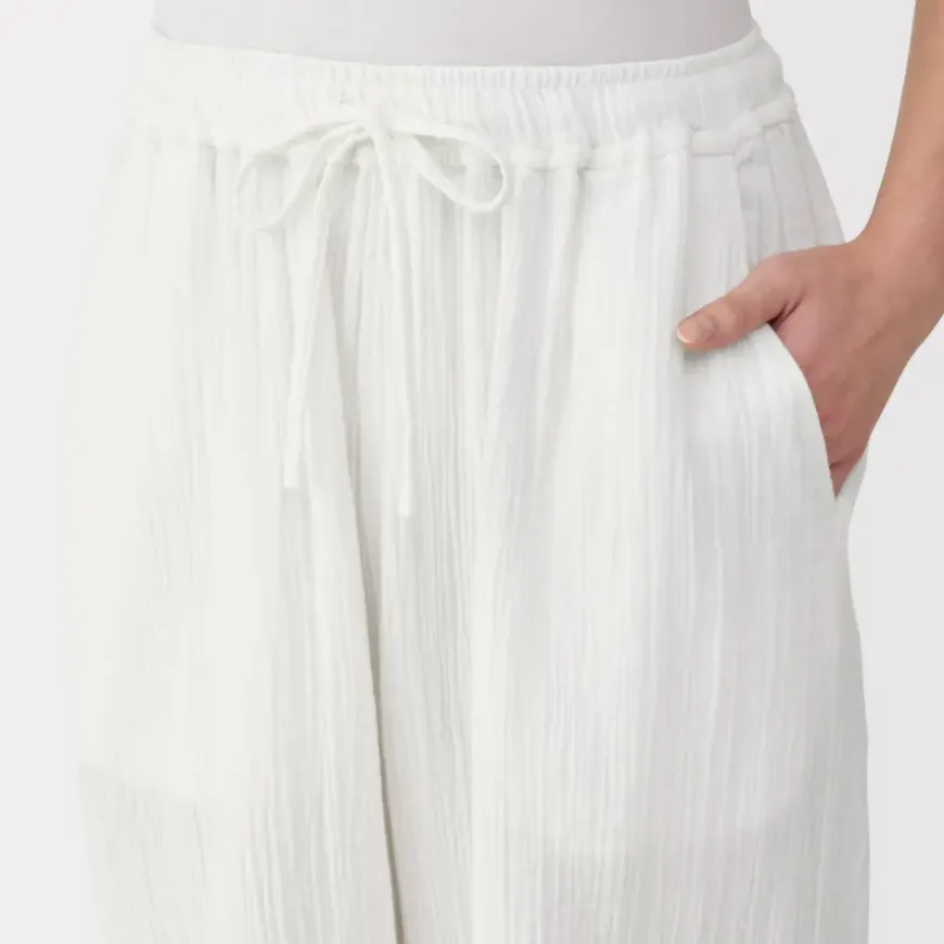 Women's Crepe Gauze Long Pants