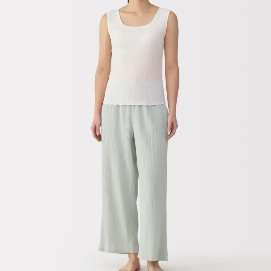Women's Crepe Gauze Long Pants