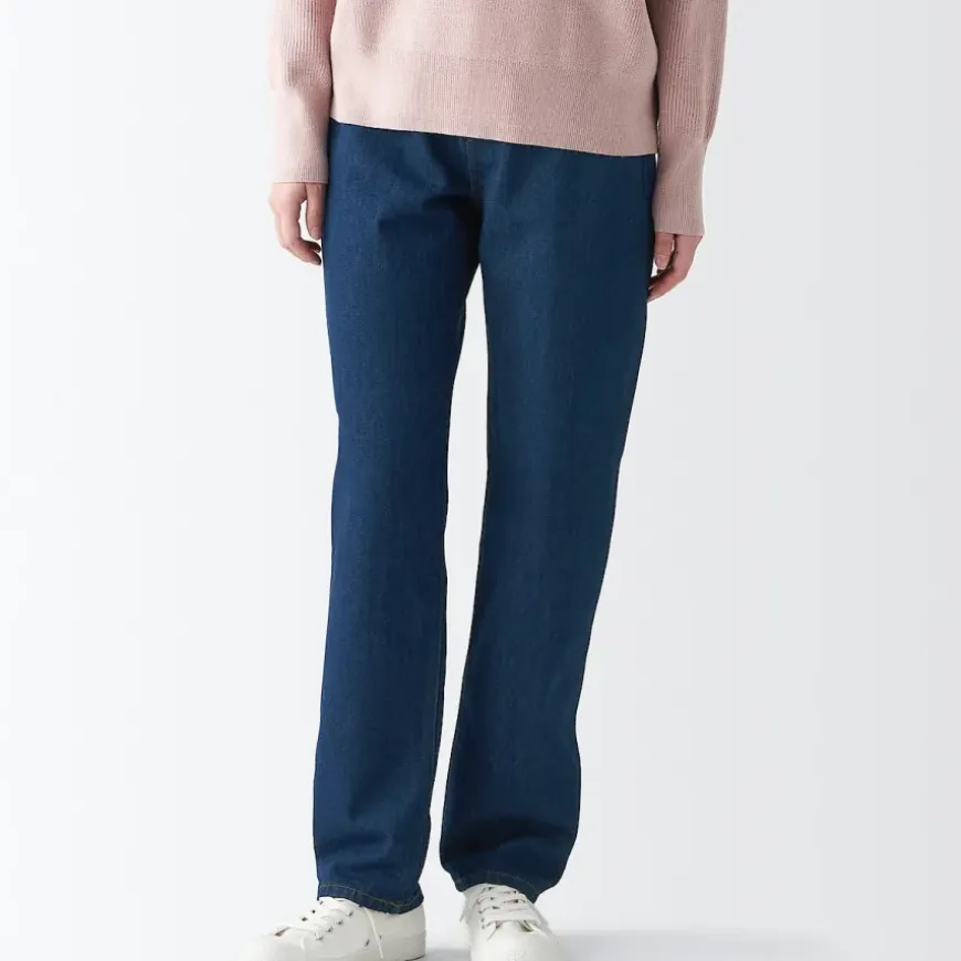 Women's Denim Regular Pants Blue