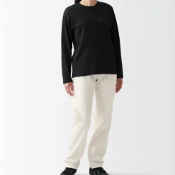Women's Denim Regular Pants Natural (L 30inch / 77cm)