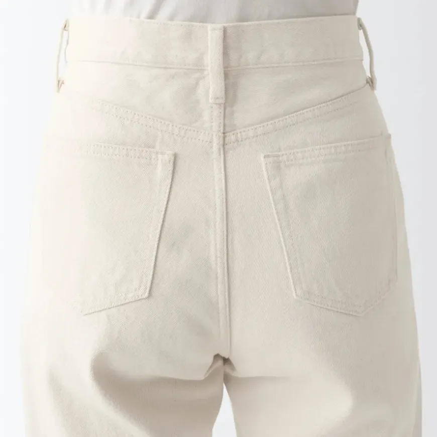 Women's Denim Regular Pants Natural (L 30inch / 77cm)