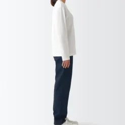 Women's Denim Regular Pants - Dark Navy (L 31inch / 79cm)