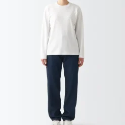 Women's Denim Regular Pants - Dark Navy (L 31inch / 79cm)