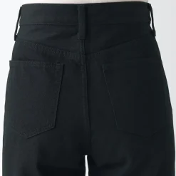 Women's Denim Regular Pants Black