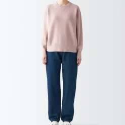 Women's Denim Regular Pants Blue (L 30inch / 77cm)