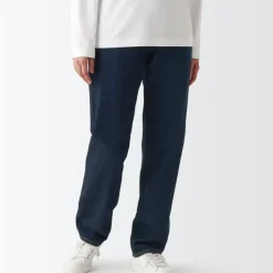 Women's Denim Regular Pants Dark Navy (L 30inch / 77cm)