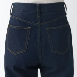Women's Denim Regular Pants Dark Navy (L 30inch / 77cm)