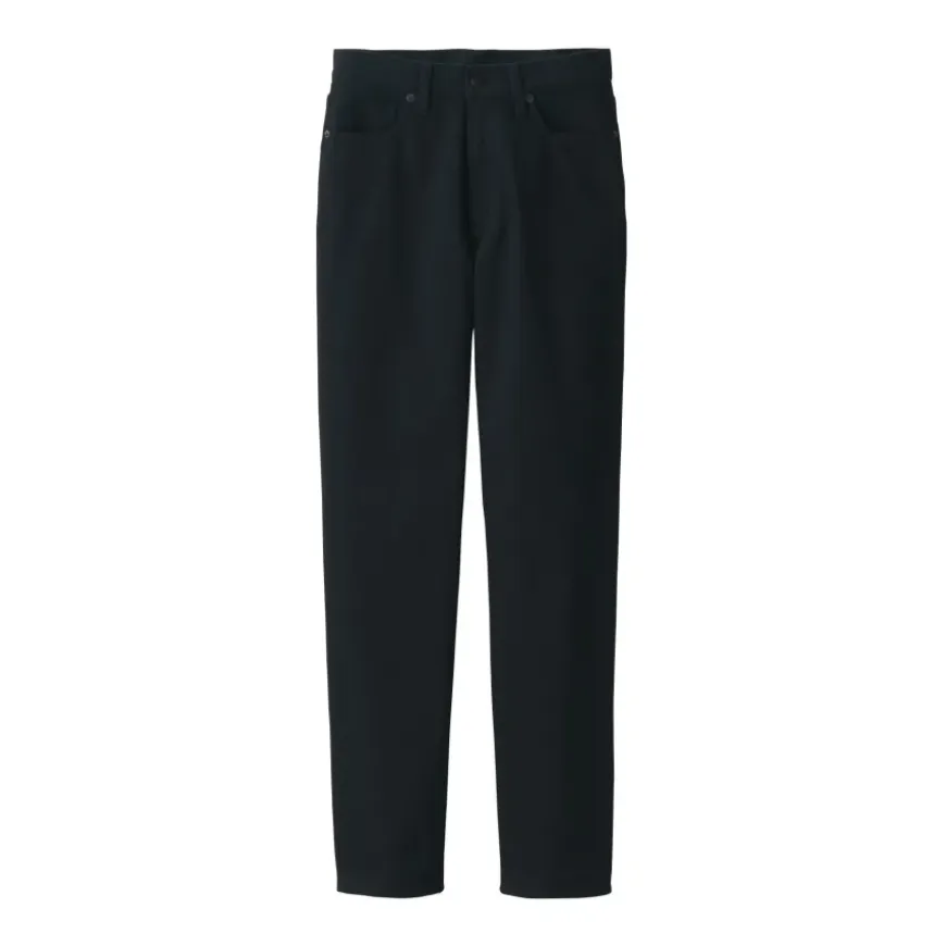 Women's Denim Regular Pants Black (L 30inch / 77cm)