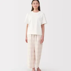 Women's Double Gauze Short Sleeve Loungewear Set