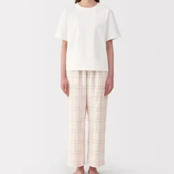Women's Double Gauze Short Sleeve Loungewear Set