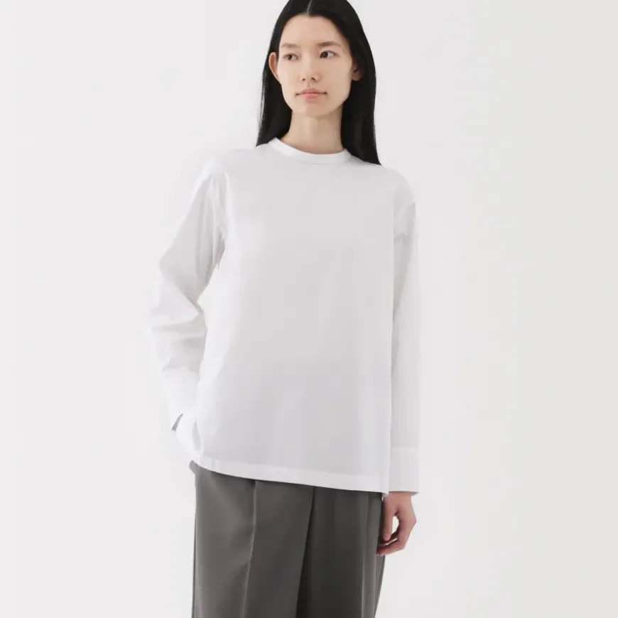 Women's Easy-Dry Broadcloth Long Sleeve Blouse