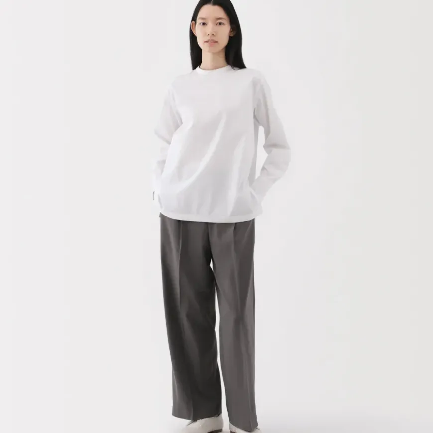 Women's Easy-Dry Broadcloth Long Sleeve Blouse