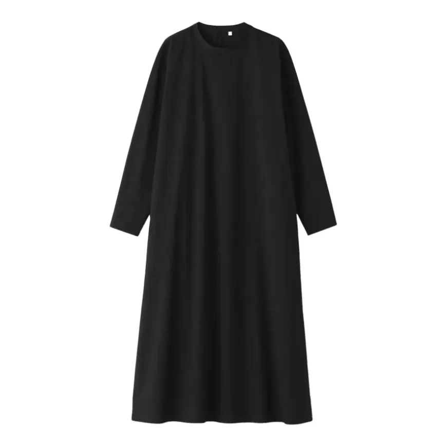 Women's Easy-Dry Broadcloth Pullover Long Sleeve Dress