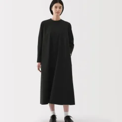 Women's Easy-Dry Broadcloth Pullover Long Sleeve Dress
