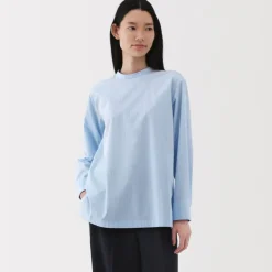Women's Easy-Dry Broadcloth Striped Long Sleeve Blouse