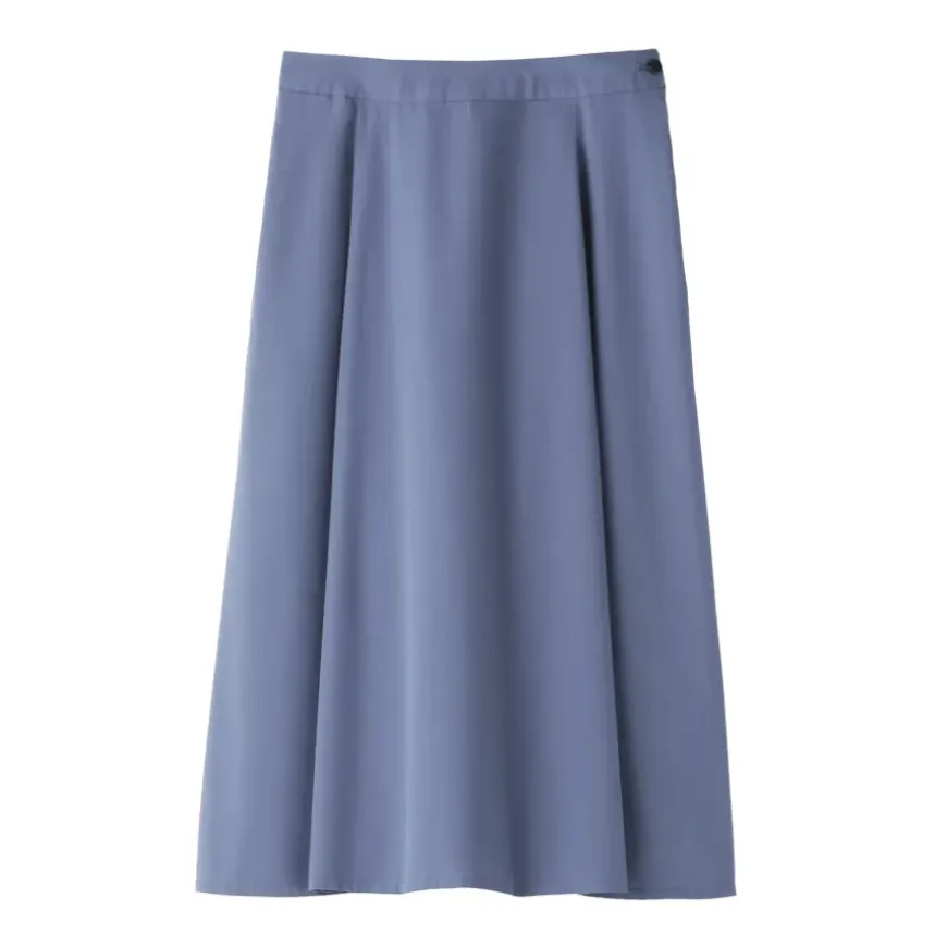 Women's Easy-Dry Broadcloth Flared Skirt