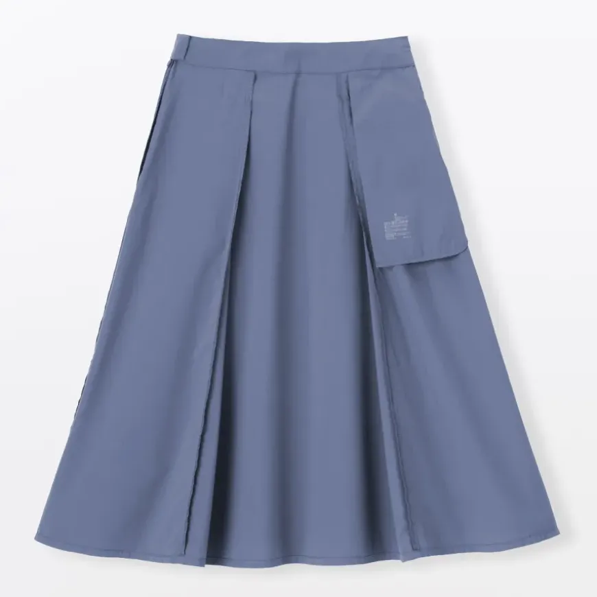 Women's Easy-Dry Broadcloth Flared Skirt