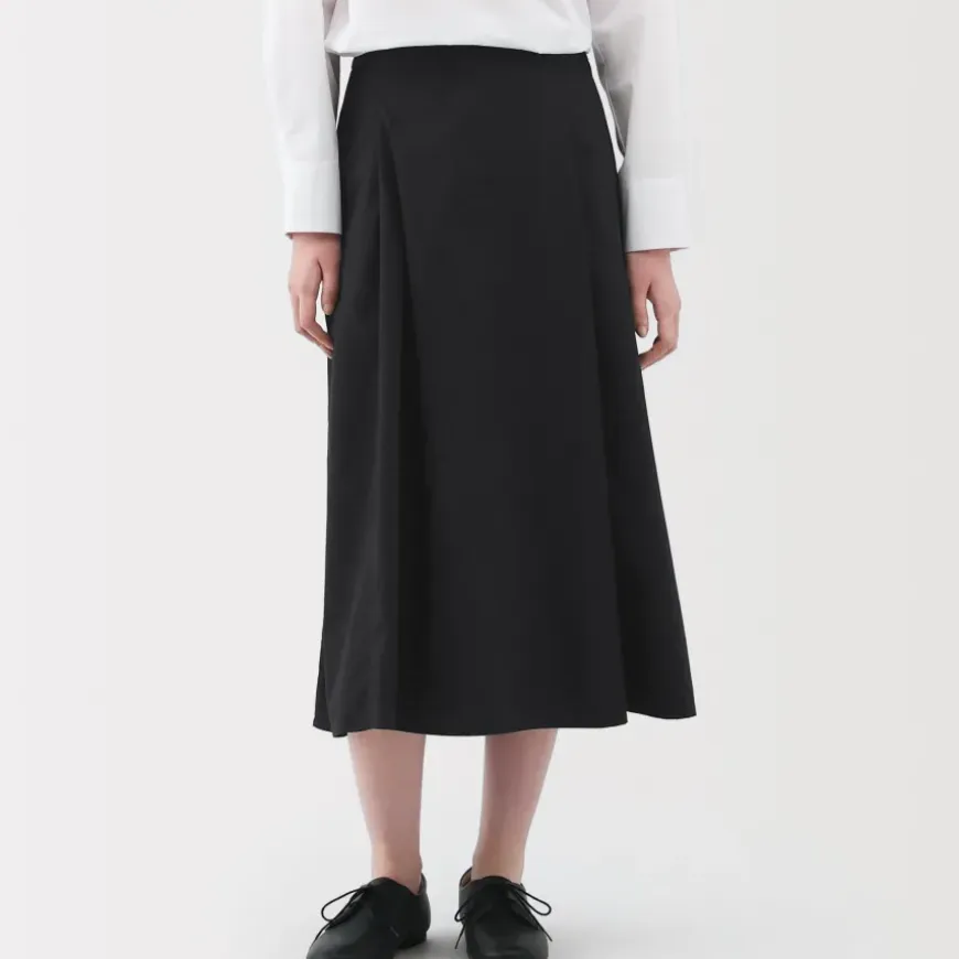 Women's Easy-Dry Broadcloth Flared Skirt