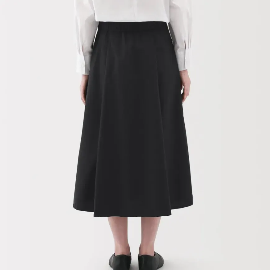 Women's Easy-Dry Broadcloth Flared Skirt