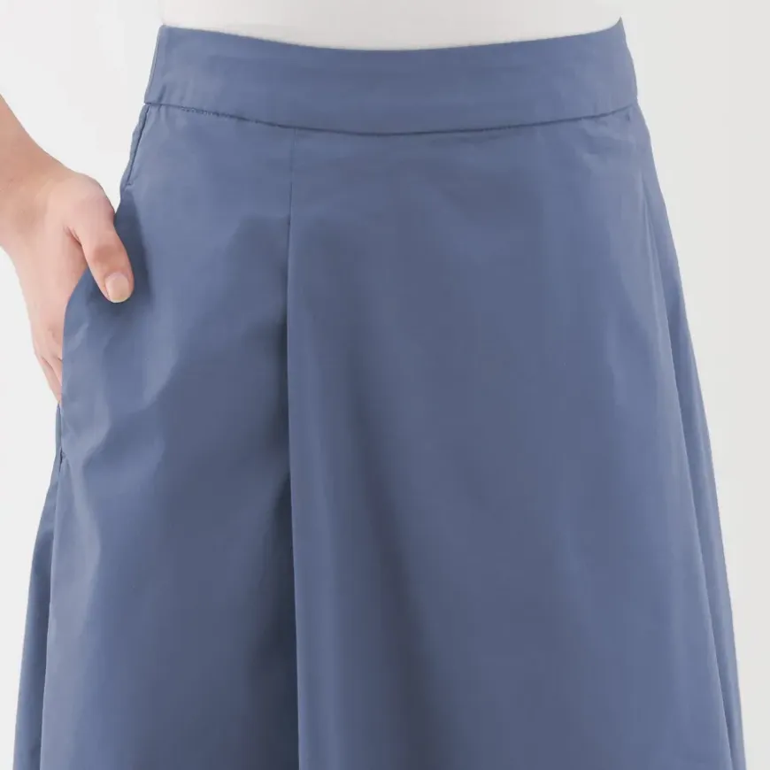 Women's Easy-Dry Broadcloth Flared Skirt