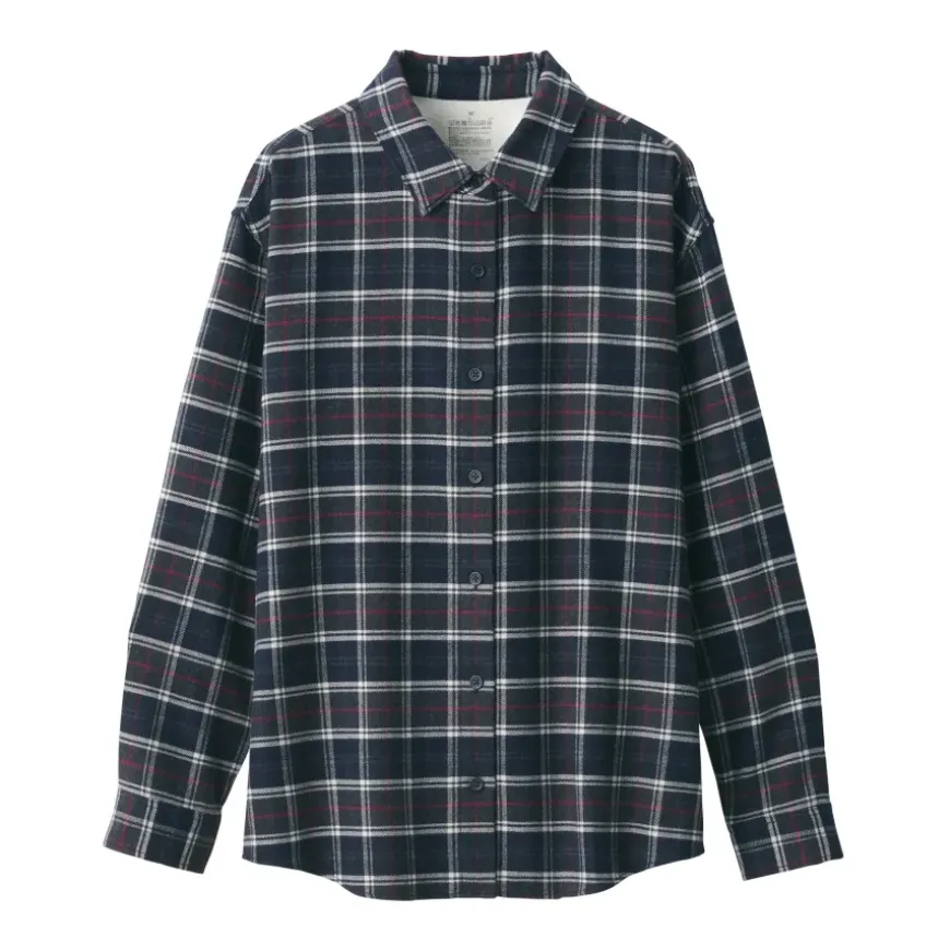 Women's Flannel Regular Collar Long Sleeve Patterned Shirt