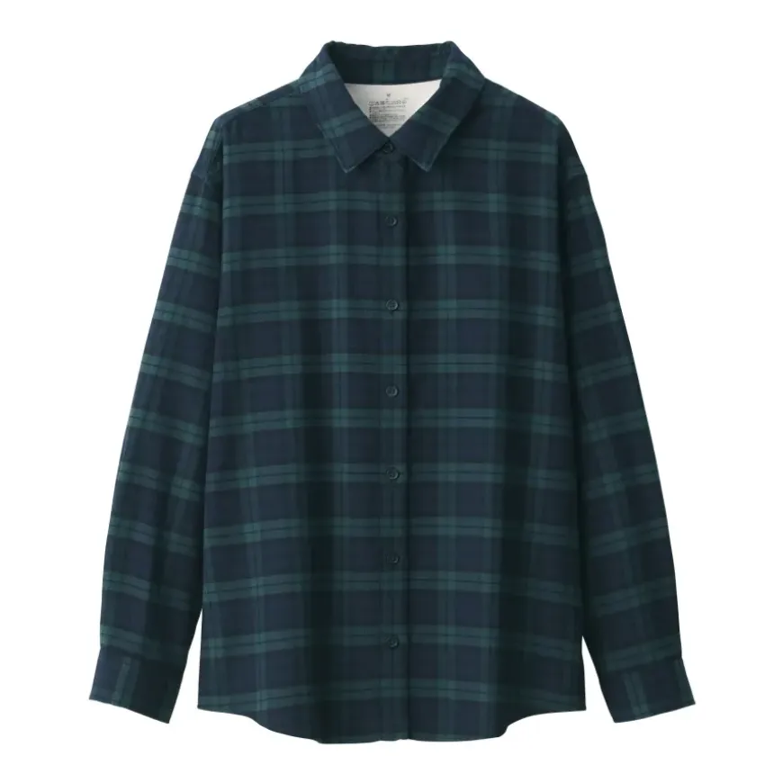 Women's Flannel Regular Collar Long Sleeve Patterned Shirt
