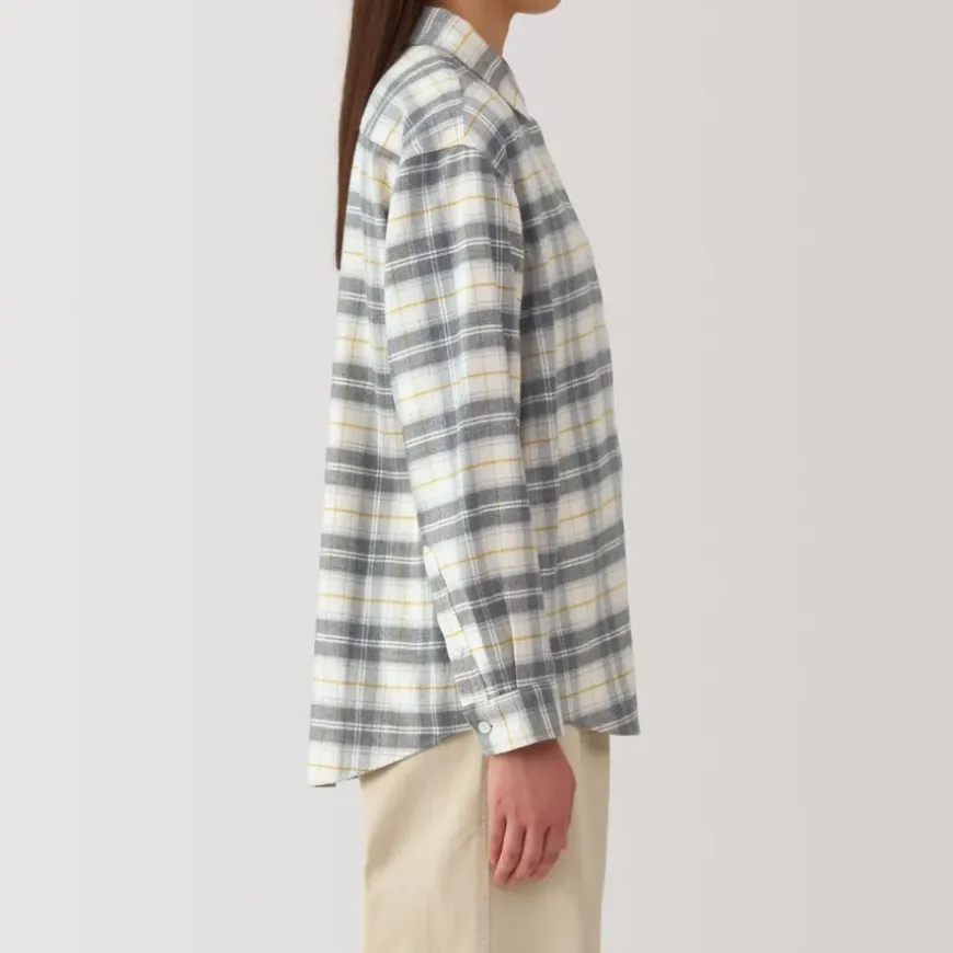 Women's Flannel Regular Collar Long Sleeve Patterned Shirt