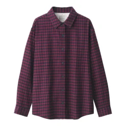 Women's Flannel Regular Collar Long Sleeve Patterned Shirt