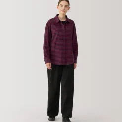 Women's Flannel Regular Collar Long Sleeve Patterned Shirt