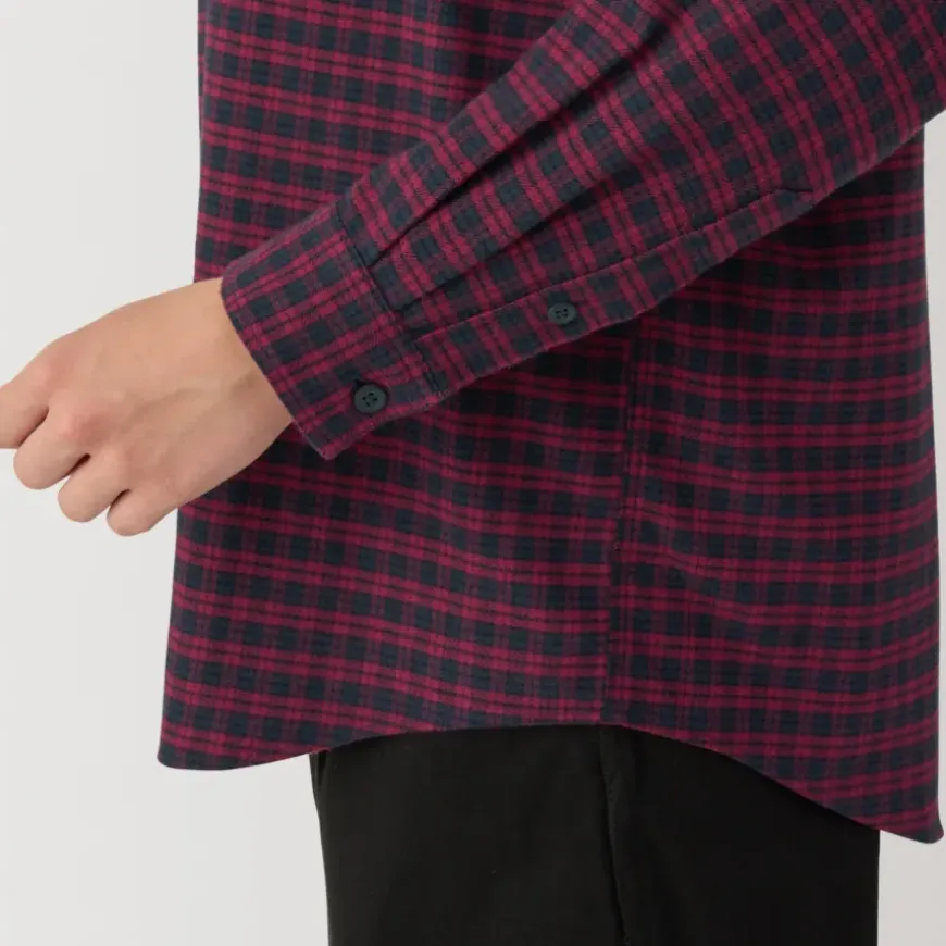 Women's Flannel Regular Collar Long Sleeve Patterned Shirt