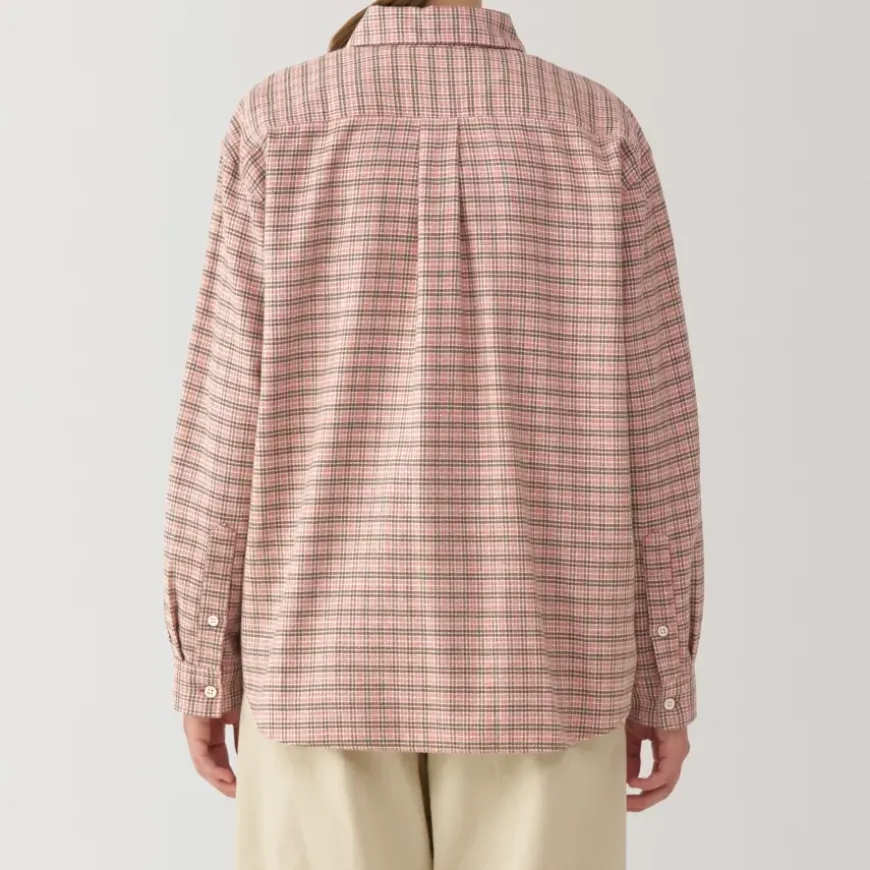 Women's Flannel Regular Collar Long Sleeve Patterned Shirt