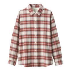 Women's Flannel Regular Collar Long Sleeve Patterned Shirt
