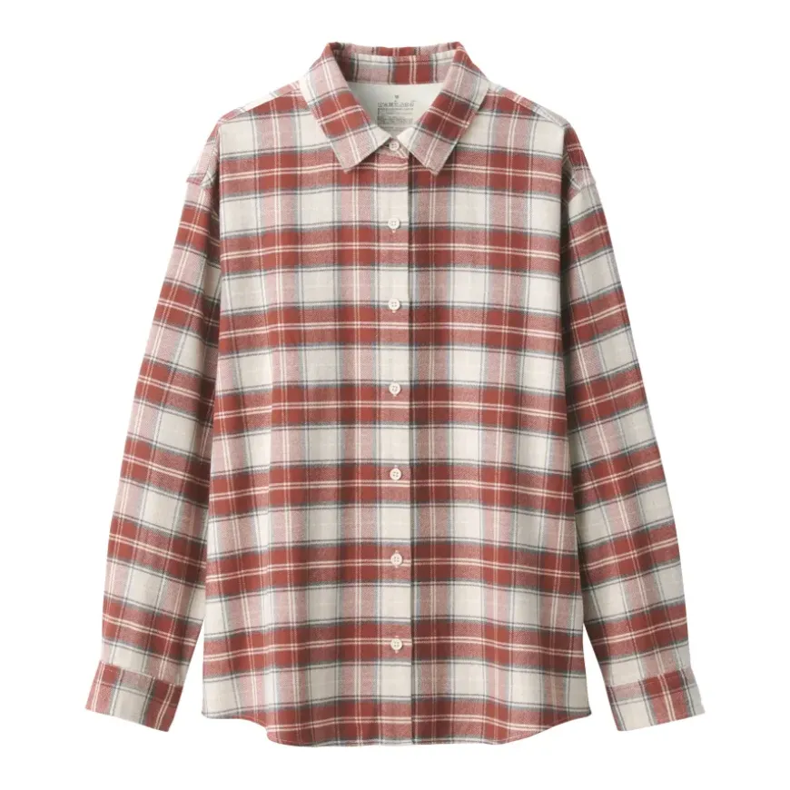 Women's Flannel Regular Collar Long Sleeve Patterned Shirt