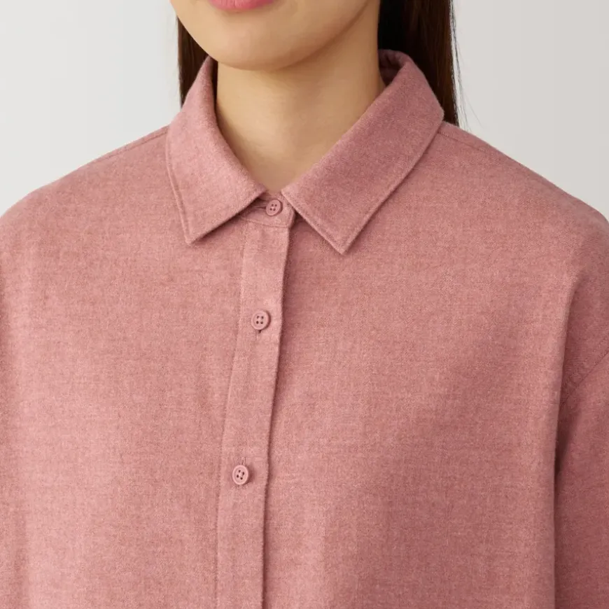 Women's Flannel Regular Collar Long Sleeve Shirt